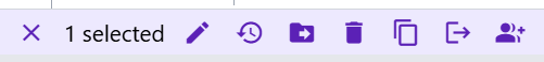 Filesystem command bar